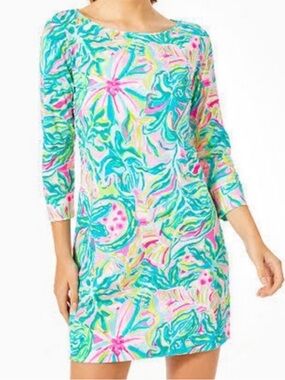Lilly Pulitzer Marlowe dress in multi one in a melon size large NWT